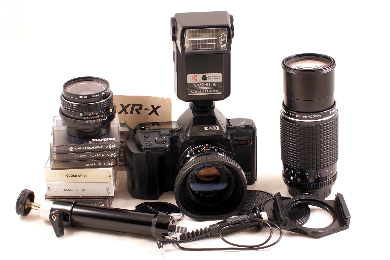 A Good 3-Lens Ricoh XR-X Camera Outfit.