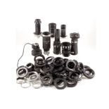 Large Quantity of Lens Mounts, Plus Microscope and Other Adaptors.