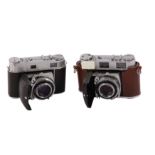 A Pair of Kodak Retinette IIIc Folding Rangefinder Cameras