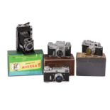 A Collection of Boxed Russian Cameras