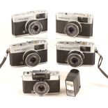 A Good Group of Olympus Trip 35 & Pen EE Compact Cameras.