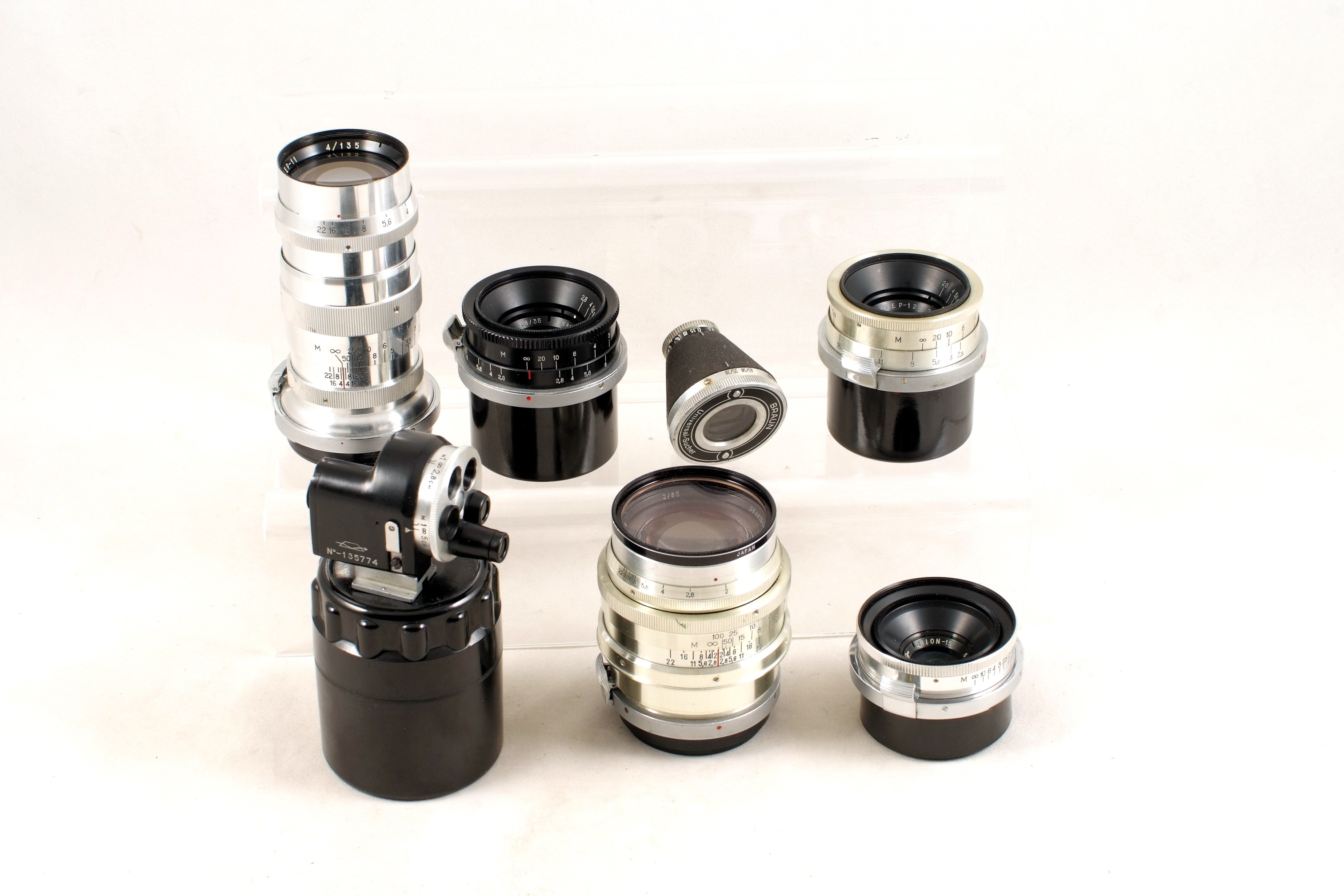 A Jupiter 9 85mm f2 & Other Kiev/Contax Fit Lenses.