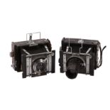A Pair of Van Neck Strut Folding 5x4 Press Camera