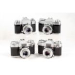 Group of Three Zeiss Ikon Contaflex Cameras.