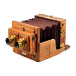 Sands Hunter Improved Tourist Stereo Tailboard Camera.