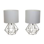 A PAIR OF CONTEMPORARY TABLE LAMPS
