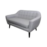 A CONTEMPORARY SOFA UPHOLSTERED IN GREY FABRIC, 21ST CENTURY