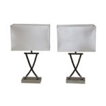 A PAIR OF CONTEMPORARY TABLE LAMPS