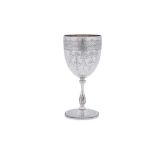A Victorian sterling silver goblet, London 1873 by Richards & Brown (Edward Charles Brown)