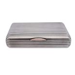 An early 20th century Austrian 935 standard silver cigarette case, Vienna post-1922