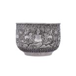 A late 19th century Anglo – Indian unmarked silver bowl, Lucknow circa 1890