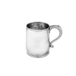 A George I sterling silver third quart mug, London 1725 by Thomas Mason (reg. 1st July 1720)