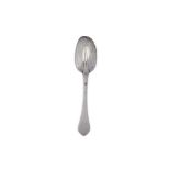 A Queen Anne Britannia standard silver tablespoon, London circa 1705 by Isaac Davenport (reg. April