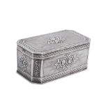 An early 20th century German sterling silver snuff box, Kesselstadt by Karl Kurz, import marks for C