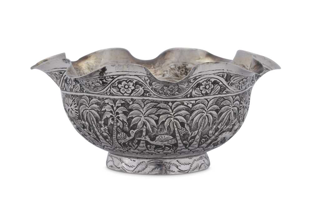 A late 19th century Anglo - Indian unmarked silver bowl, Lucknow circa 1890 - Image 3 of 3
