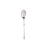 A George II sterling silver marrow scoop spoon, London 1738 by Jeremiah King (this mark reg. 5th Jun