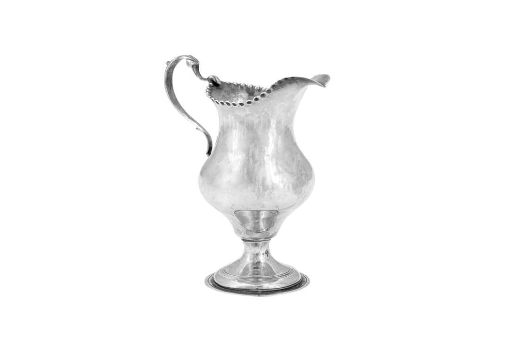 A George III sterling silver cream jug, London 1781 by Hester Bateman