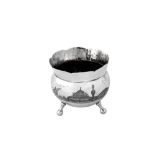 An early 20th century Iraqi silver and niello sugar bowl, Basra circa 1920