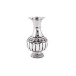 A mid-20th century Indian silver betel spittoon, Deccan circa 1950