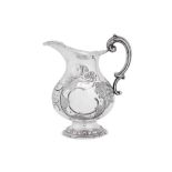A mid to late 19th century German 13 loth (812 standard) silver jug or ewer, Munich circa 1870 by Ed