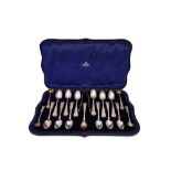 A cased Edwardian sterling silver breakfast set, London 1907 by Jackson and Fullerton