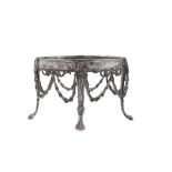 An Edwardian sterling silver dessert stand, London 1903 by R H Halford and Son