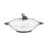 A mid-20th century Danish sterling silver entrée dish or vegetable tureen, Copenhagen circa 1950 by