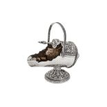 A late 19th century Anglo – Indian silver sugar scuttle, Cutch, Bhuj circa 1880 by Oomersi Mawji (ac