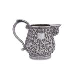 A late 19th century Anglo – Indian unmarked silver cream or milk jug, Cutch circa 1880