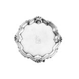 A George II sterling silver waiter London 1753 by James Morrison (reg. 14th May 1740)