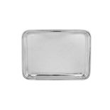 A late 20th century Italian 800 standard silver tray, Padova by Zaramella Argenti (reg. 1948)