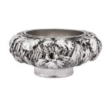 A George V sterling silver Japanese style bowl, Birmingham 1926 by Elkington and Co