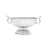 A Louis XVI late 18th century French provincial silver twin handled cup (coupe à deux anses), Beaune
