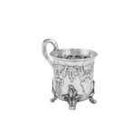 A Victorian sterling silver christening mug, London 1842 by Benjamin Preston