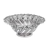 A Victorian sterling silver fruit bowl, Sheffield 1900 by James Dixon and Sons