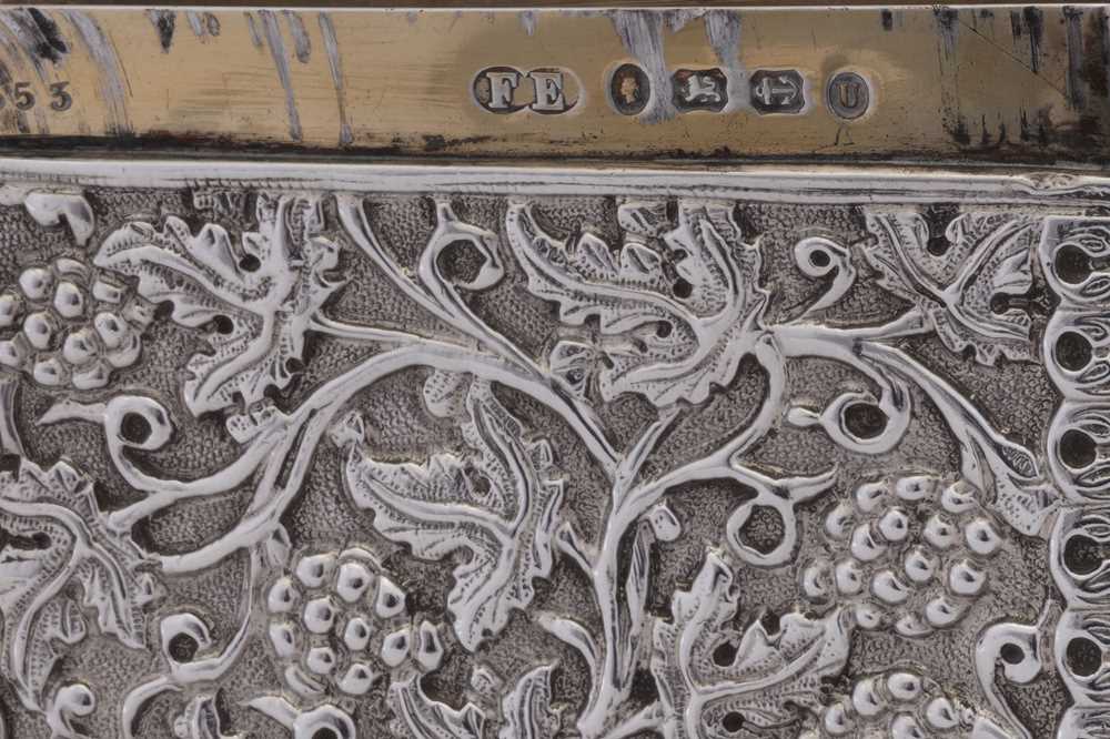 A Victorian sterling silver card case, Birmingham 1869 by Fredrick Elkington - Image 3 of 3