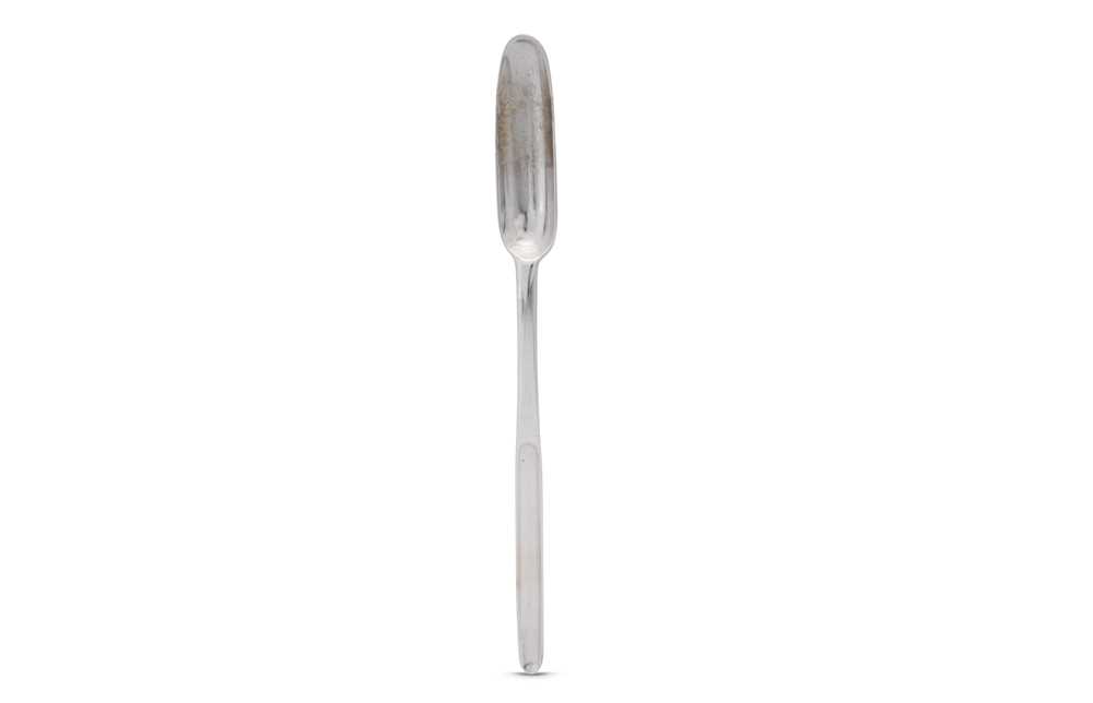 A George I sterling silver marrow scoop London probably 1725 by William Soame - Image 3 of 3