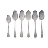 A mixed group of George III sterling silver flatware