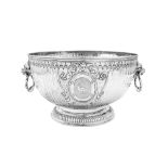 A William III Britannia standard silver monteith bowl, London 1699 by James Chadwick (reg. April 169