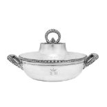 An early 19th century French First Empire 950 standard silver entrée dish (légumier), Paris 1798-180