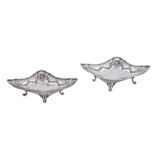 A pair of late 19th / early 20th century German silver dishes, Hanau circa 1900 by Storck & Sinsheim