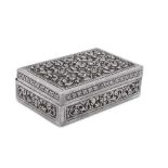 An early to mid-20th century Cambodian silver snuff box, circa 1930-50