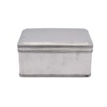 A mid-19th century Dutch 833 standard silver biscuit box, Amsterdam 1852 by Andries Roelofs (active