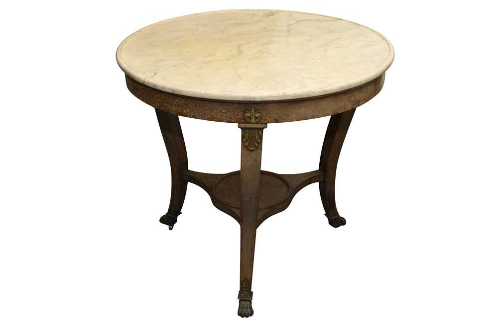 A FRENCH EMPIRE STYLE GUERIDON TABLE, 19TH CENTURY