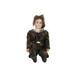 DOLLS: A JUTTA BISQUE HEAD DOLL,