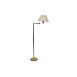 A BRASS ADJUSTABLE READING LAMP, CIRCA 2000