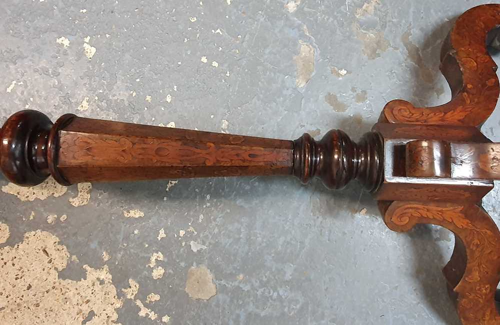 A DUTCH WALNUT AND MARQUETRY CANDLE STAND, IN THE 17TH CENTURY STYLE, 19TH CENTURY - Image 20 of 21