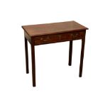 A GEORGE III MAHOGANY SIDE TABLE