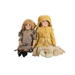 DOLLS: A MAX HANDWERCK BEBE ELITE BISQUE HEAD DOLL