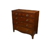 A GEORGE III MAHOGANY AND INLAID CHEST